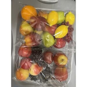 Vintage Artificial Fruit Lot Of 23 Mix